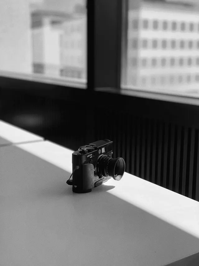 Vintage Camera on Desk