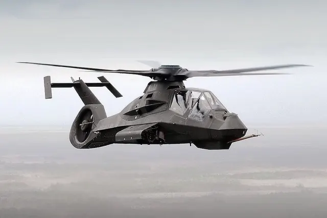 Helicopter in Flight