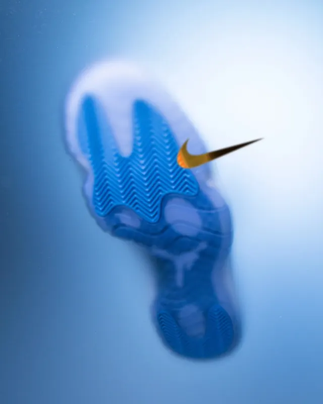 Abstract Blue Footwear Concept