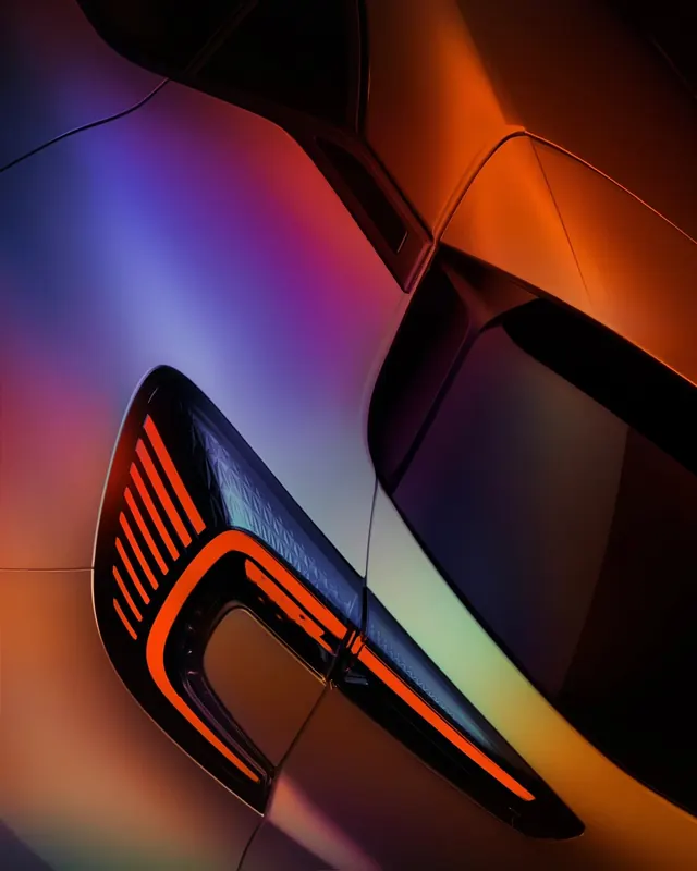 Abstract Gradient Automotive Detail, gradient-heavy, geometric, vibrant