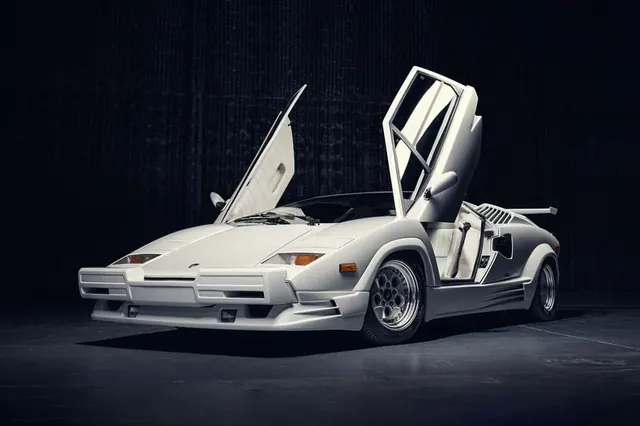 White Sports Car Studio Shot