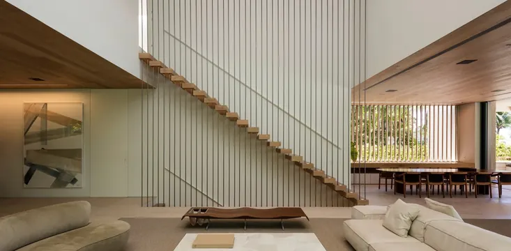 Modern Interior Architecture with Wood Accents