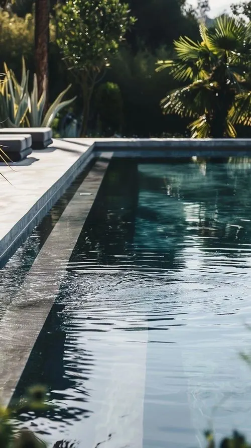 Outdoor Pool and Tropical Garden
