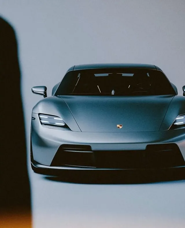 Blue Sports Car Studio Shot