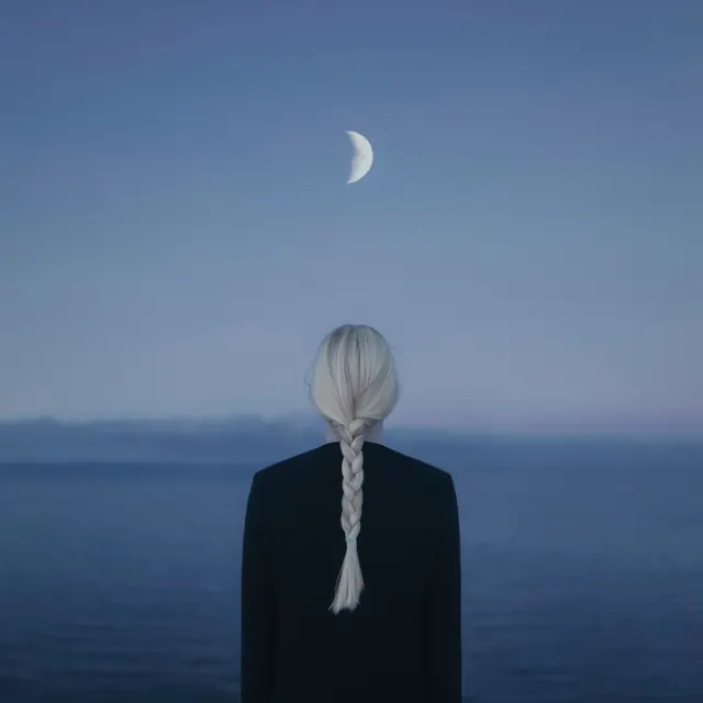 Ethereal Portrait in Blue