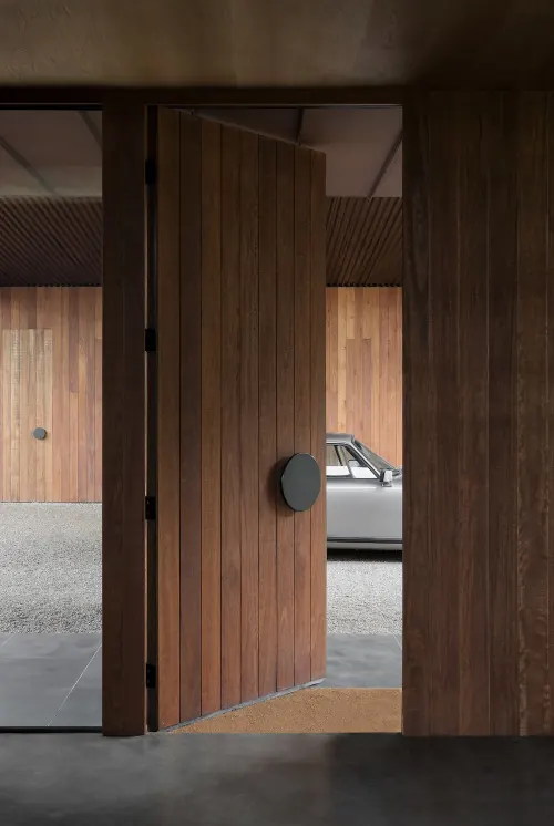 Wood Paneled Interior Doorway