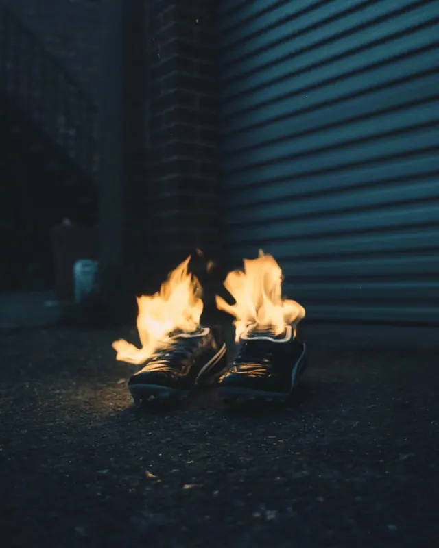 Flaming Sneakers