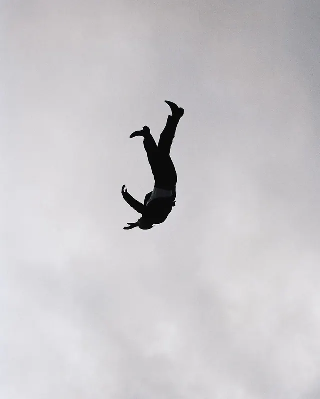 Silhouette of a Person in Motion