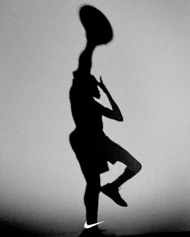 Silhouette Figure in Motion