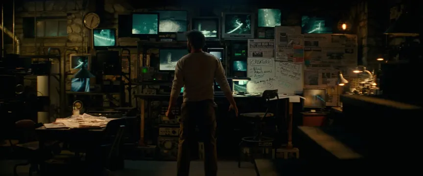 Cyberpunk Workspace Interior