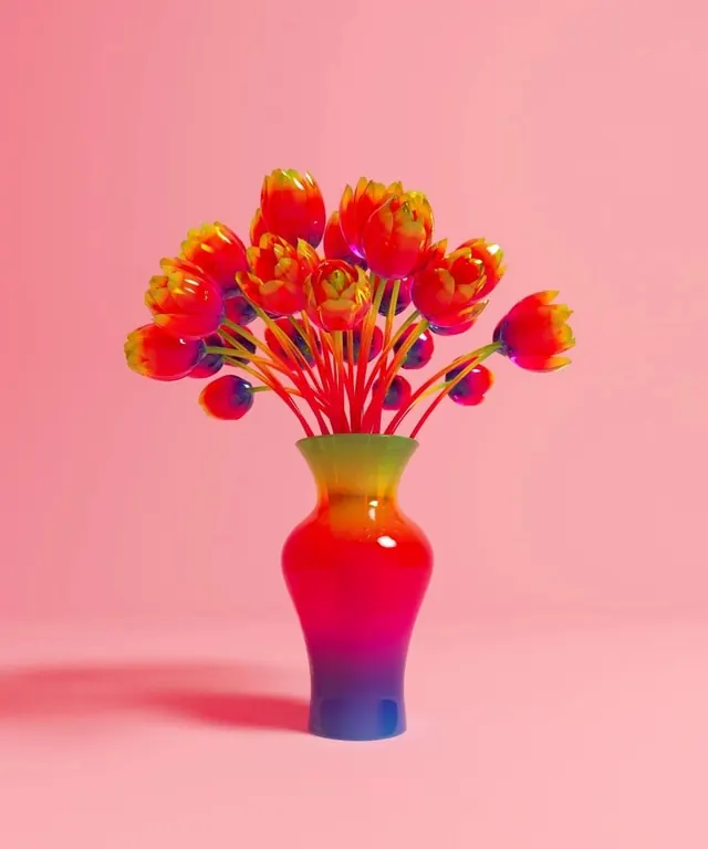 Vibrant Floral Still Life