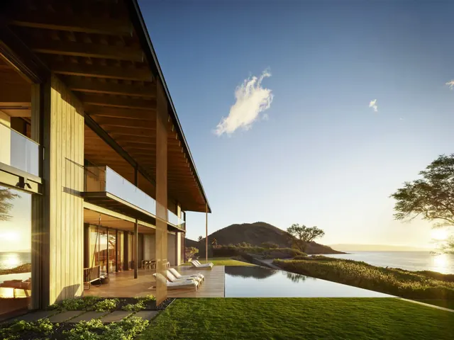 Modern Architectural Villa at Dusk