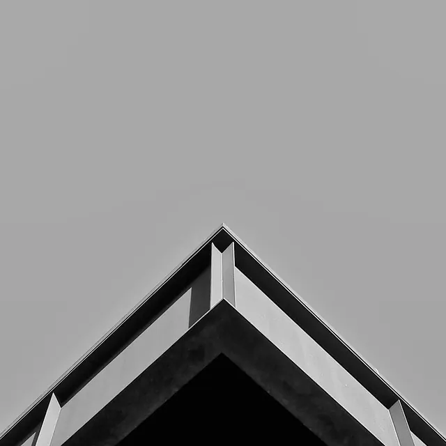 Architectural Corner Detail, minimal, monochrome, monochrome