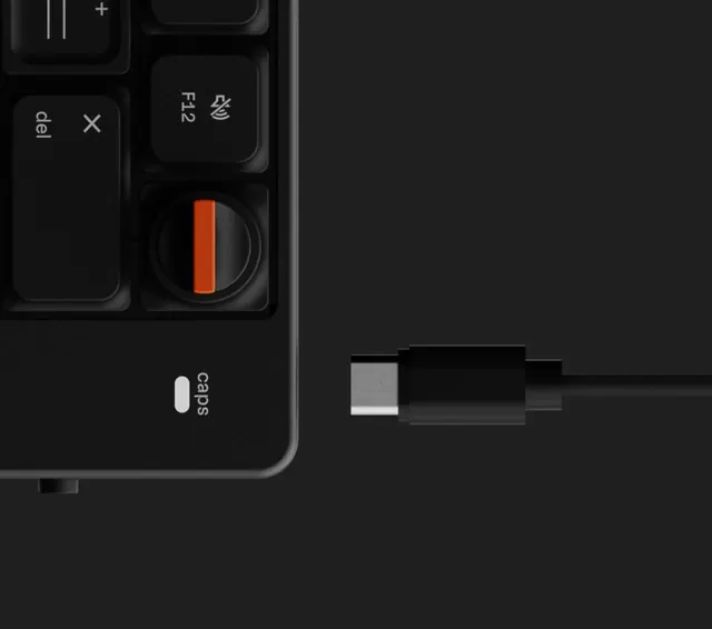 Black USB-C Cable and Port Close-up