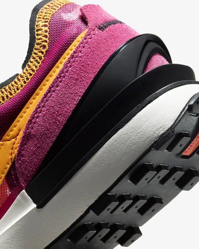 Nike Waffle One Shoe Detail Shot, photographic, minimalist, vibrant