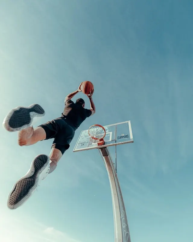 Basketball Action Shot