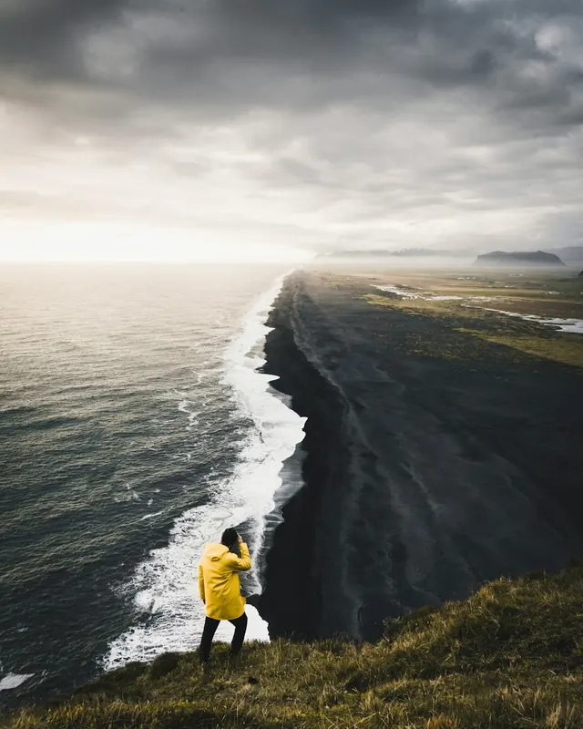 Person on Beach Landscape