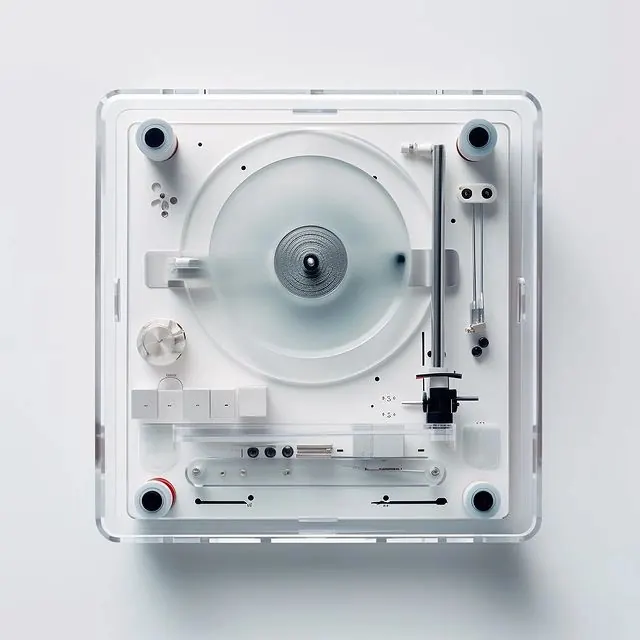 White Turntable Product Shot