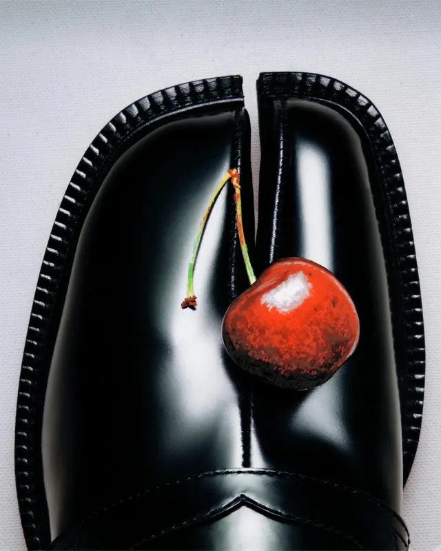 Cherry and Shoe Still Life