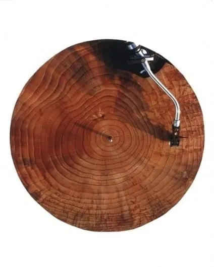 Wood Slice with Metal Hardware