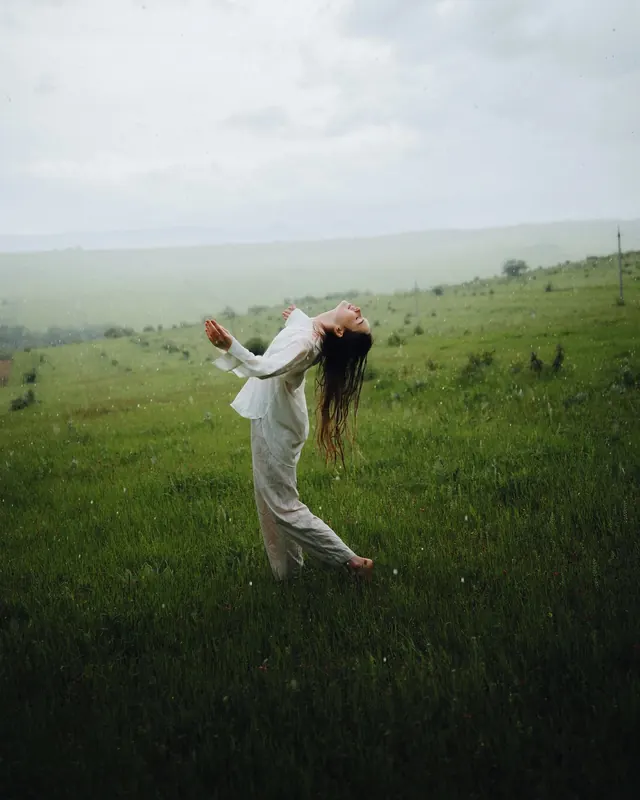 Woman in Field Portrait