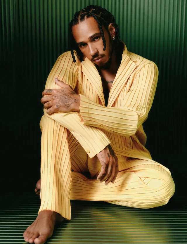 Man in Yellow Striped Suit