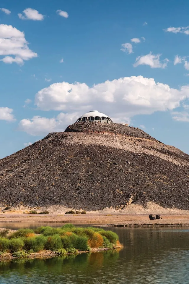 Desert Landscape with Structure