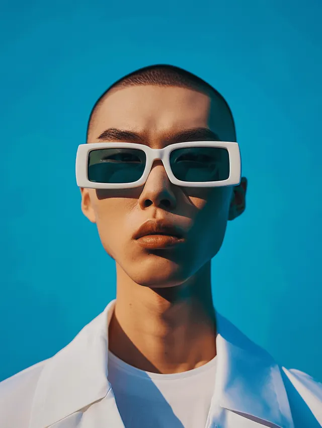 Portrait with White Sunglasses