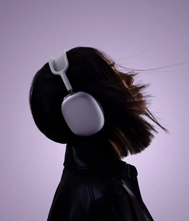 Portrait of a Woman in Headphones