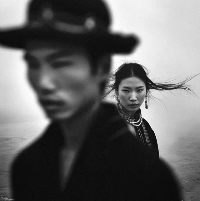Monochrome Portrait Composition