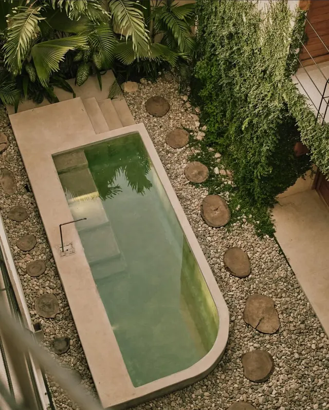 Outdoor Pool and Garden Area