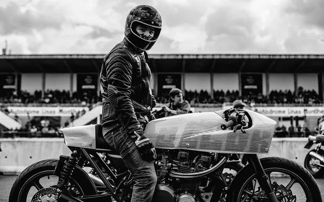 Motorcycle Rider Portrait