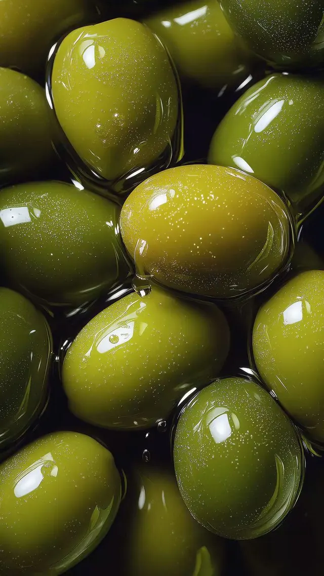 Green Olives Close-up