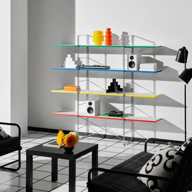 Modern Industrial Shelving Display
