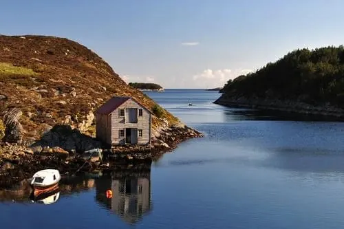 Coastal Landscape with House