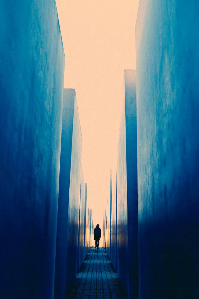 Architectural Perspective with Figure