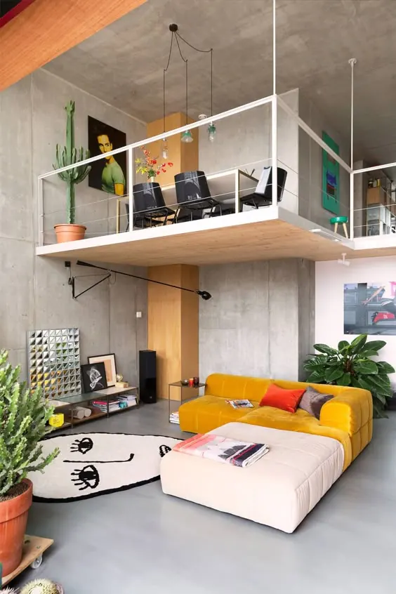 Modern Industrial Loft Interior