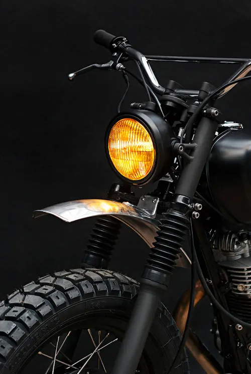 Motorcycle Detail Close-up