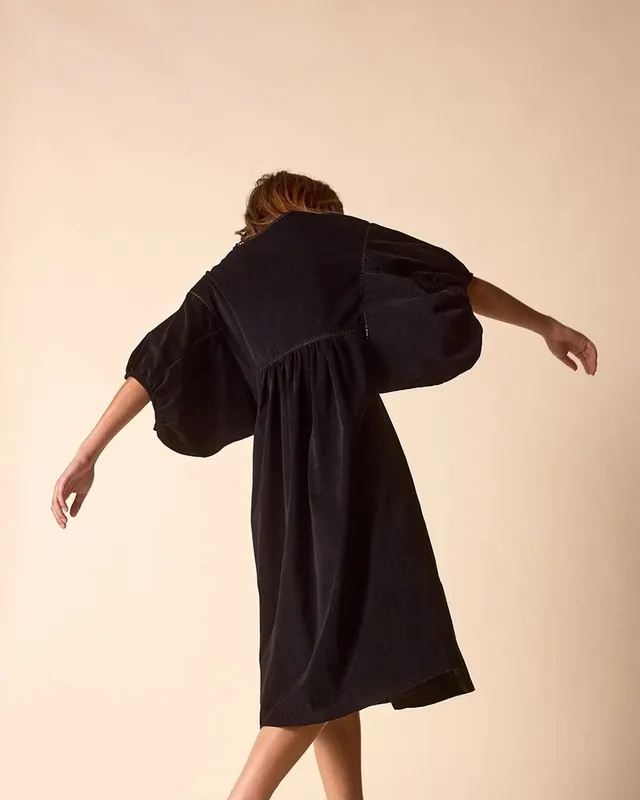 Black Oversized Garment Photography