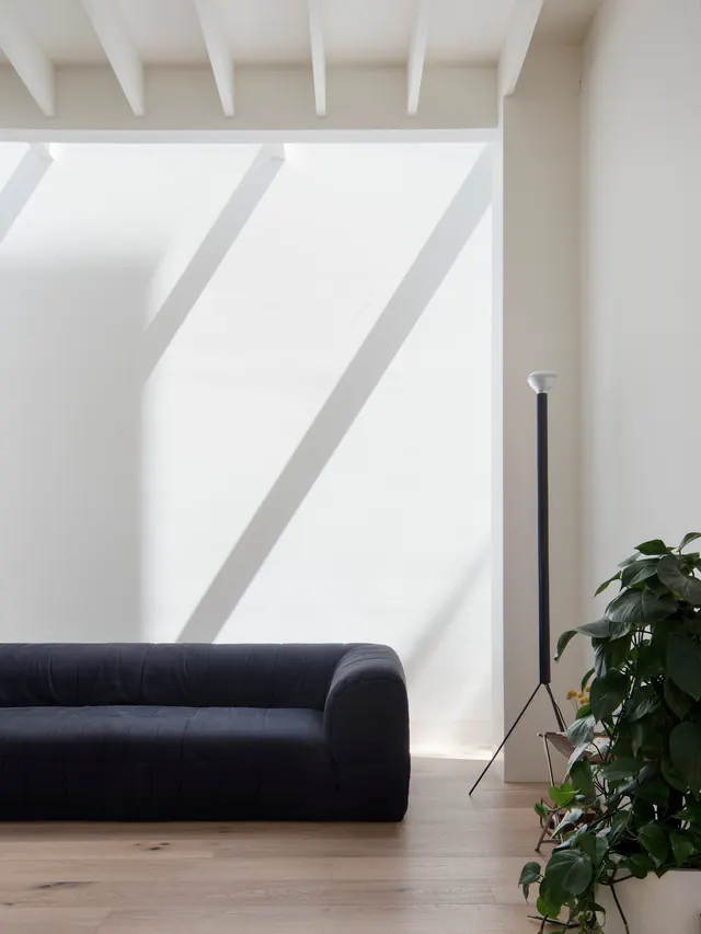 Minimalist Interior with Shadow Play