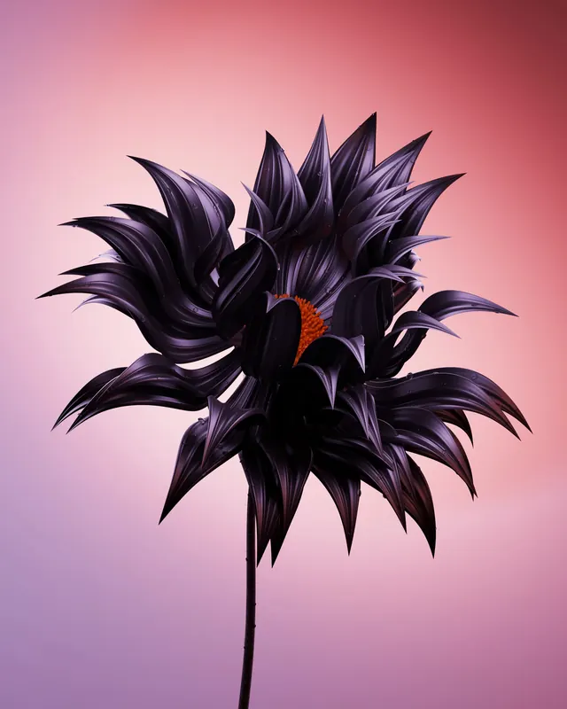 Dark Floral Macro