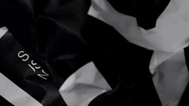 Monochrome Fabric Texture with Typography, monochrome, minimal, monochrome