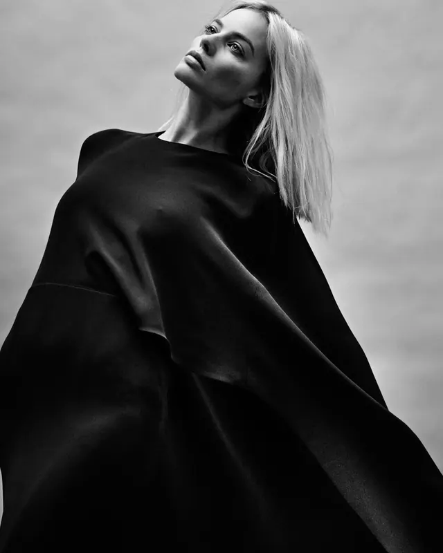 Monochrome Portrait in Drapery