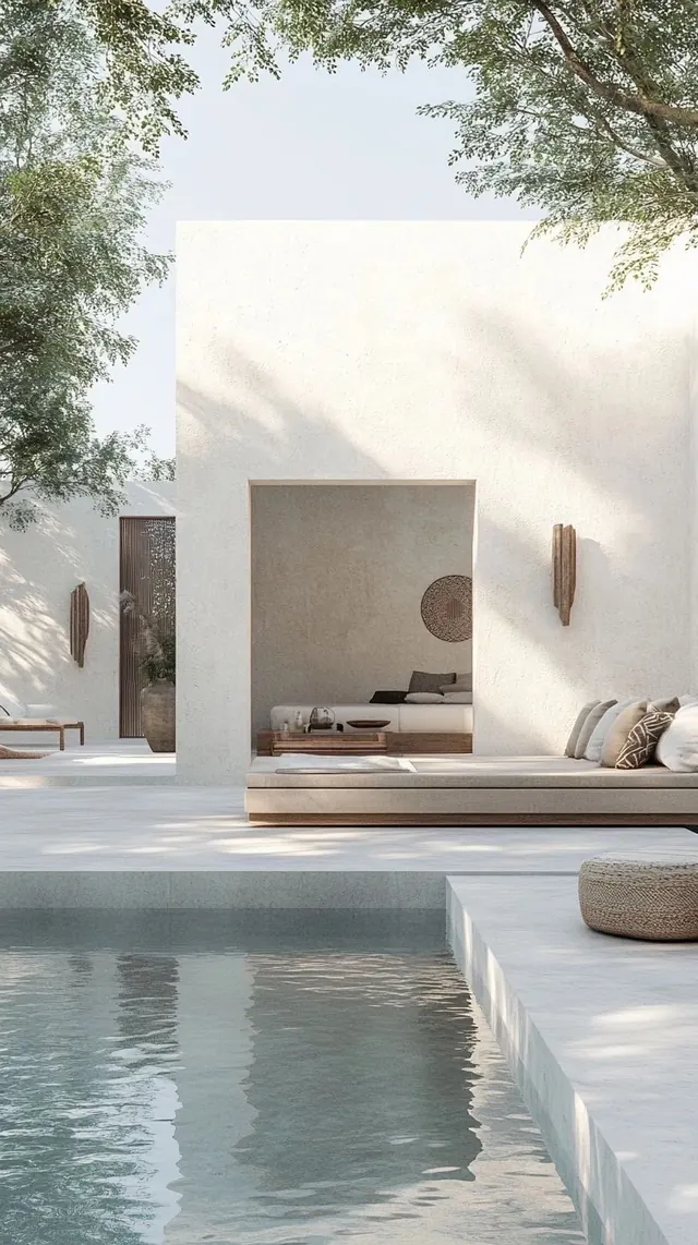 Minimalist Architectural Poolside