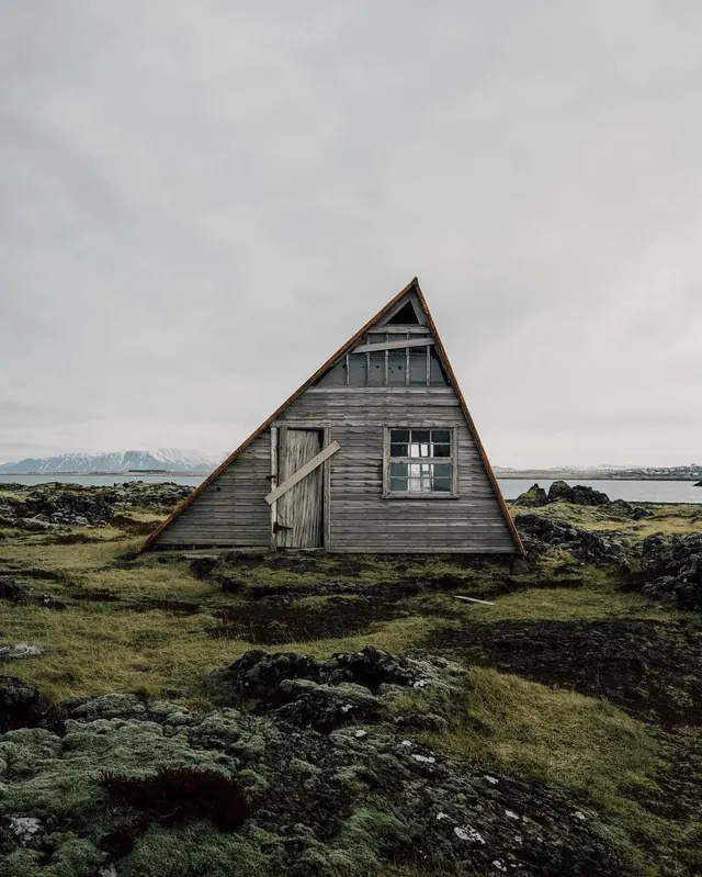 A-frame Cabin in Landscape