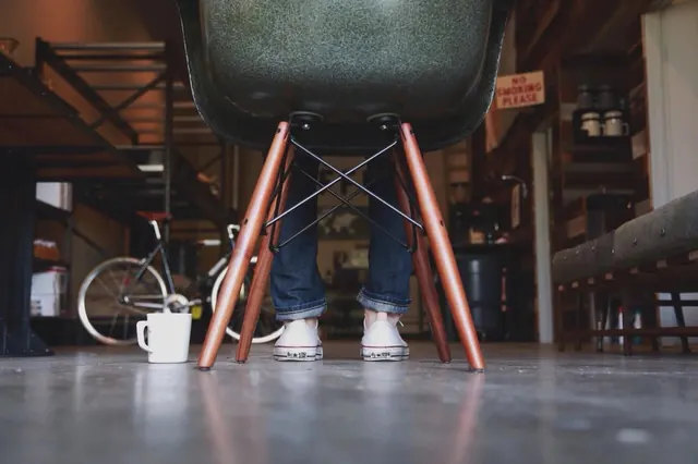 Industrial Interior with Bicycle