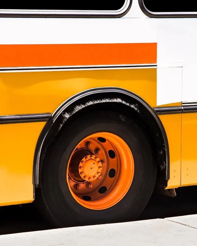 Yellow and Orange Vehicle Detail