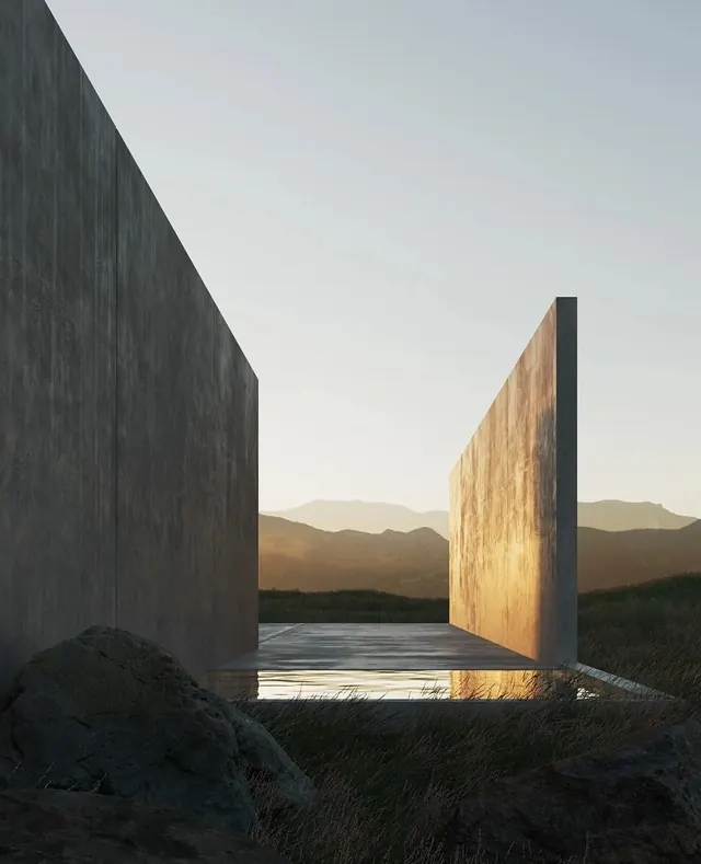 Minimalist Architectural Landscape