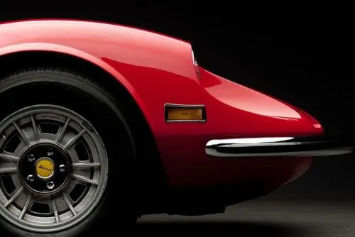 Red Classic Car Detail