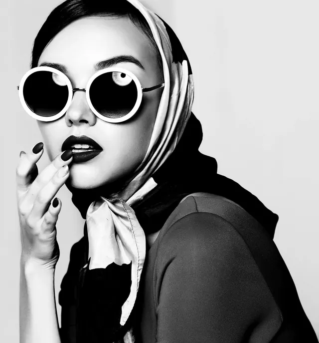 Monochrome Fashion Portrait